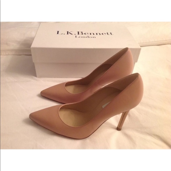 LK Bennett Shoes - LK Bennett London Trench Nude Pointed Toe Pumps